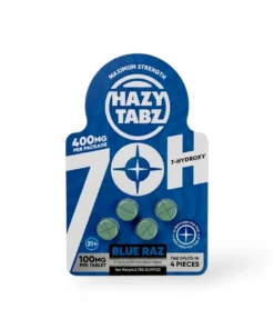 Hazy Tabz Maximum Strength 7-Hydroxy Blue Razz 100mg Tablet