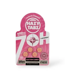 Hazy Tabz Maximum Strength 7-Hydroxy Cotton Candy 100mg Tablet