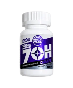 Hazy Tabz 7OH Kratom Extract Tablets Grape 1000mg – 10ct (100mg/Tab)
