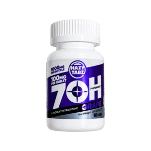 Hazy Tabz 7OH Kratom Extract Tablets Grape 1000mg – 10ct (100mg/Tab)