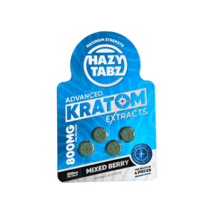 Hazy Tabz Kratom Extract Tablets Mixed Berry 800mg-4ct (200mg/tab)